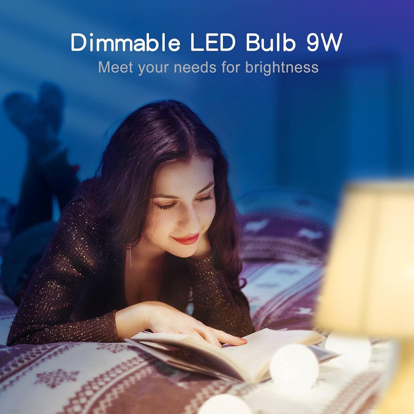 6 Pack Smart LED Light Bulbs, Tuya APP, Wifi Bulbs Work with Alexa&Google Home, RGB Color Changing Light Bulb, Music Sync, A19 E26 Base, 9W(60W Equivalent),800Lm, 2700-6500K(2.4Ghz Only)