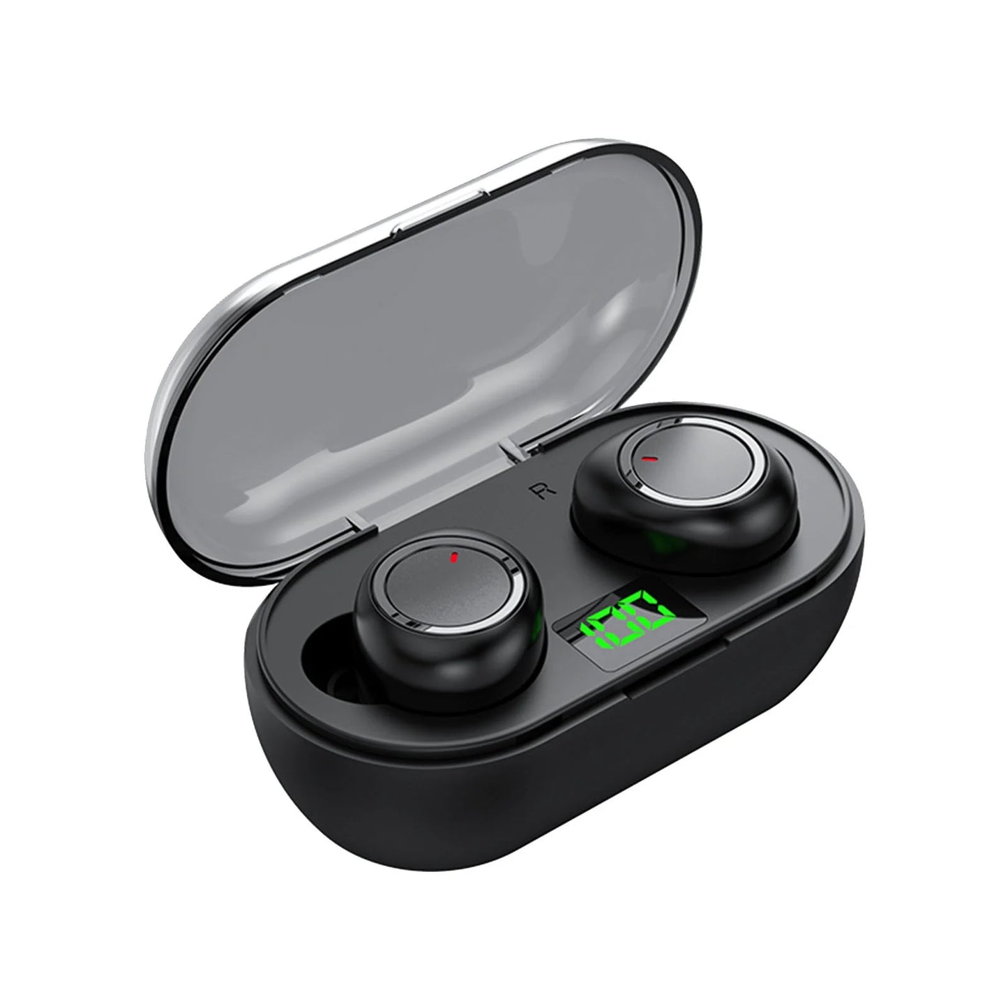 Rvasteizo Wireless Earbuds Mini Ear Buds 5.3 Bluetooth Headsets Light-Weight Earphones with Microphone & Charging Case Display