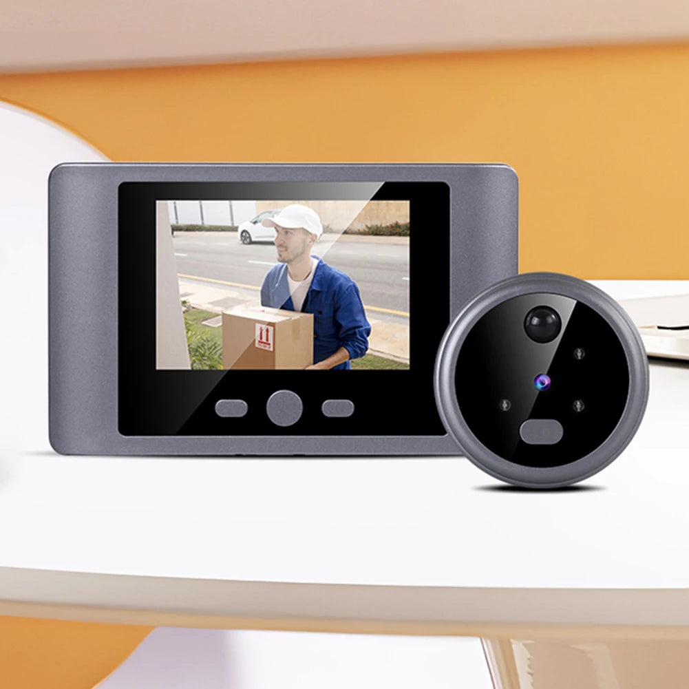 Wireless Peephole Video Doorbells PIR Motion Detector Door Peephole Eye Camera 90° Wide Angle 2.8Inch LCD Screen Home Security
