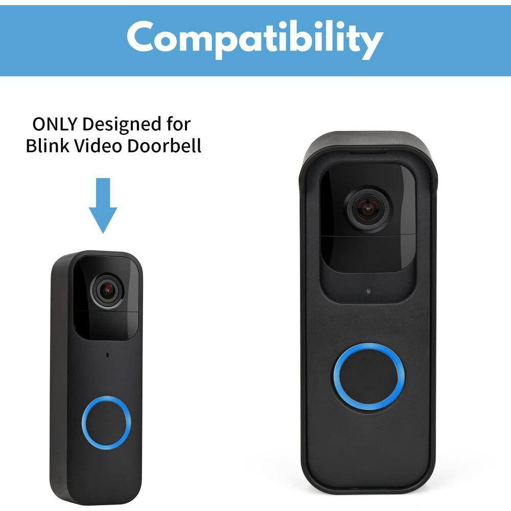 No-Drill Adhesive Mount for Video Doorbells, Weatherproof and Secure Installation
