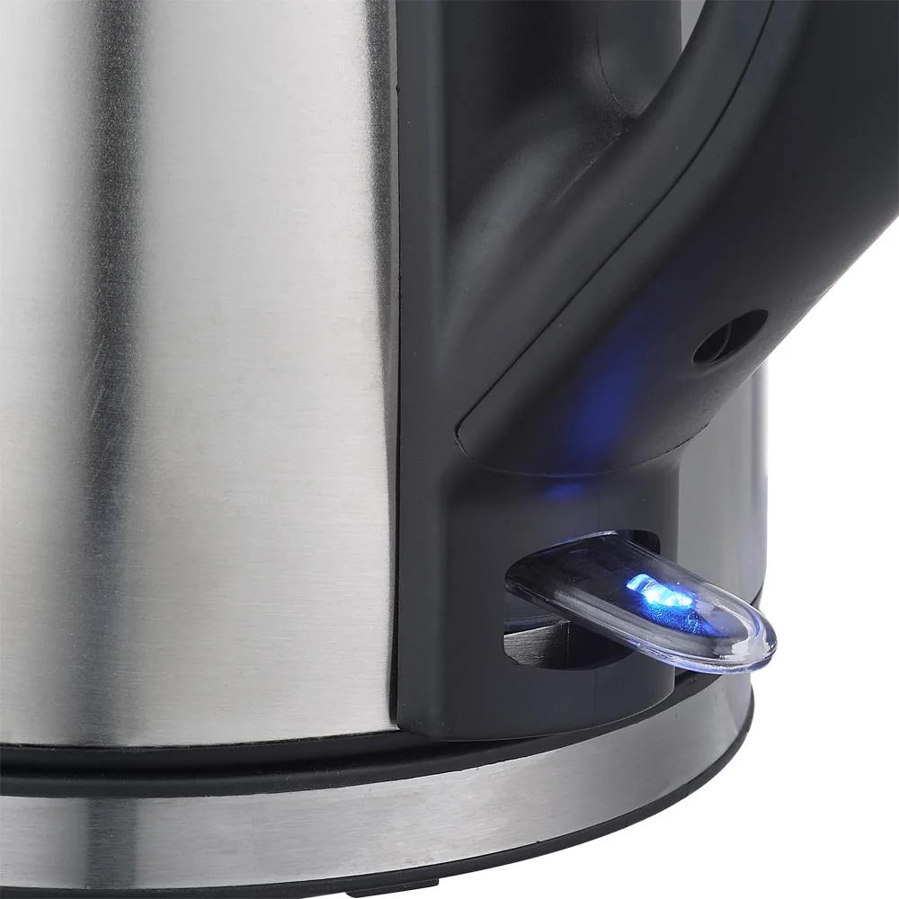 1500W 1.5L Stainless Steel Electric Kettle with Water Window, Silver
