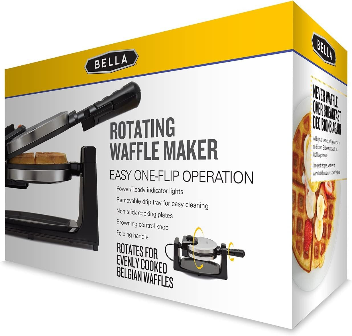 Belgian Waffle Maker Commercial Double Waring Breakfast Iron Kitchen Heavy New