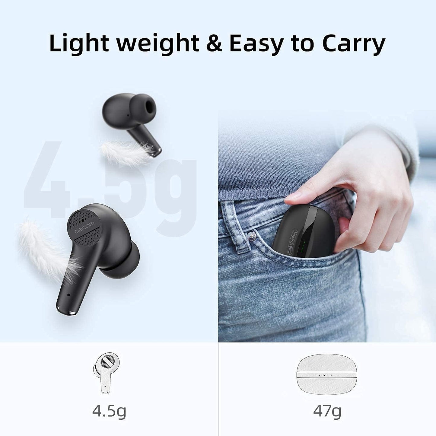 Wireless Earphones, TWS Open Ear Headphones Wireless Bluetooth 5.3 with Flexible Earhooks, Touch Control over Ear Earbuds IPX5 Waterproof Headsets with Mic for Running Workout Sport