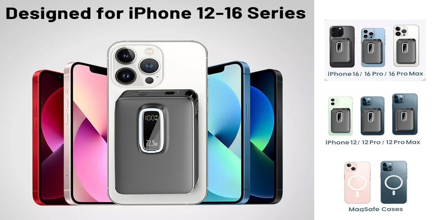 2000000Mah Power Bank Magnetic Wireless Charger for Iphone16/15/14
