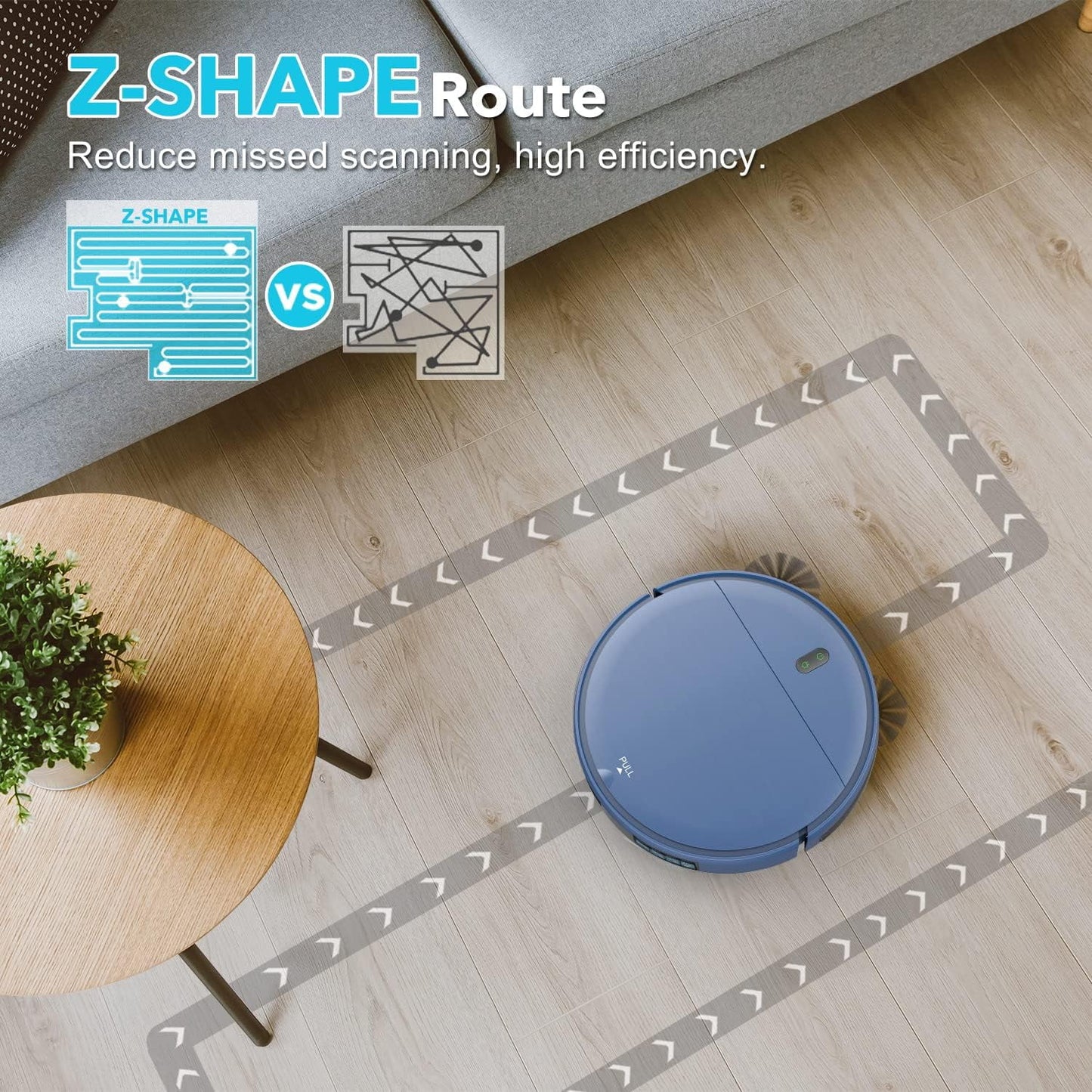 Robot Vacuum Cleaner, Robot Vacuum and Mop Combo with Wifi/Alexa for Pet Hair and Hard Floor