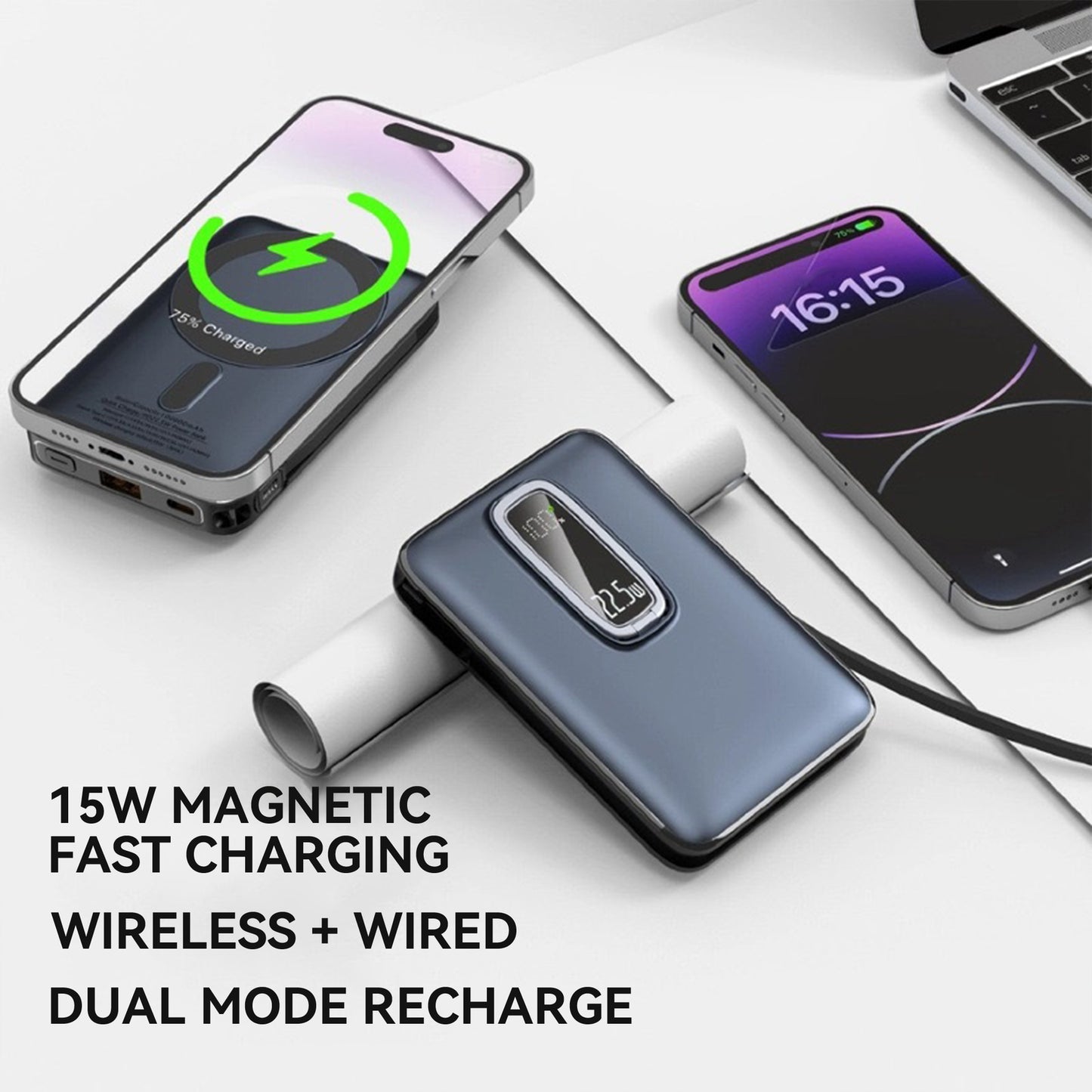2000000Mah Power Bank Magnetic Wireless Charger for Iphone16/15/14
