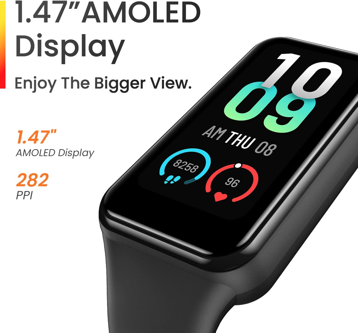 Band 7 Fitness and Activity Trackers and Smartwatches, Heart Rate, Spo2, Sleep Analysis, Amazon Alexa Built-In, 18-Day Battery, Black