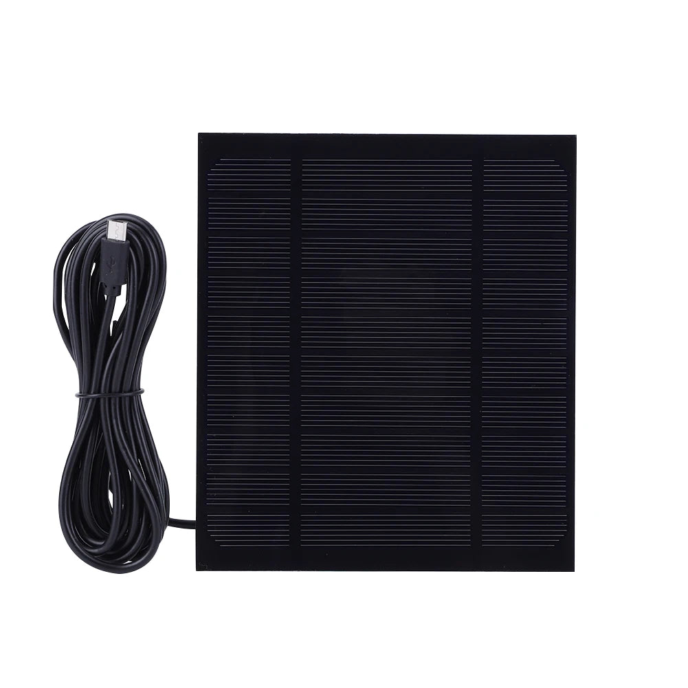 3.5W 5V Solar Charging Panel High Performance Monocrystalline Mini Solar Panel Lightweight Solar Charger for Outdoor Camping
