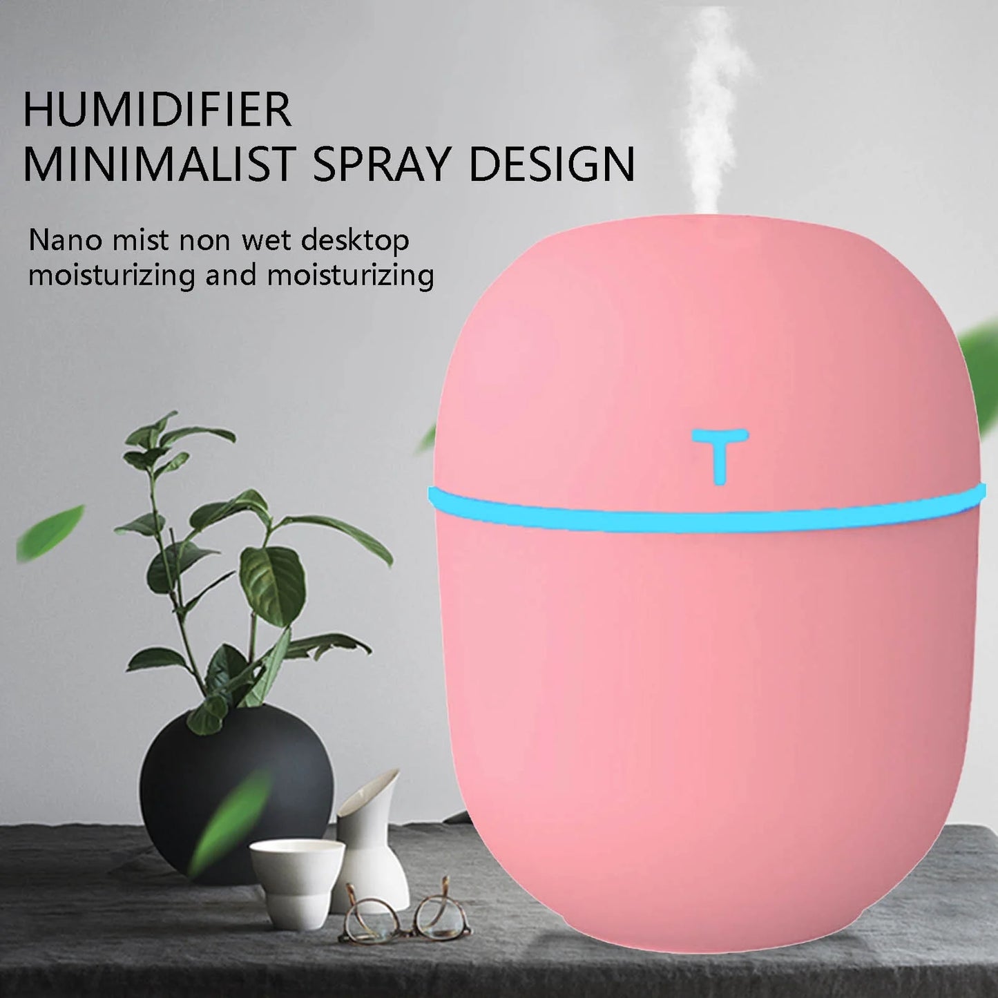 New Silent and Large Capacity Car Mini Portable Desktop Air Humidifier
