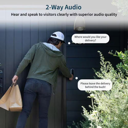 Video Doorbell 2K (2Nd Gen) Wired/Wireless Smart Video Doorbell Camera with Head-To-Toe View and Night Vision - White