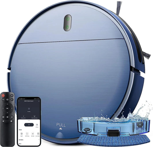 Robot Vacuum Cleaner, Robot Vacuum and Mop Combo with Wifi/Alexa for Pet Hair and Hard Floor