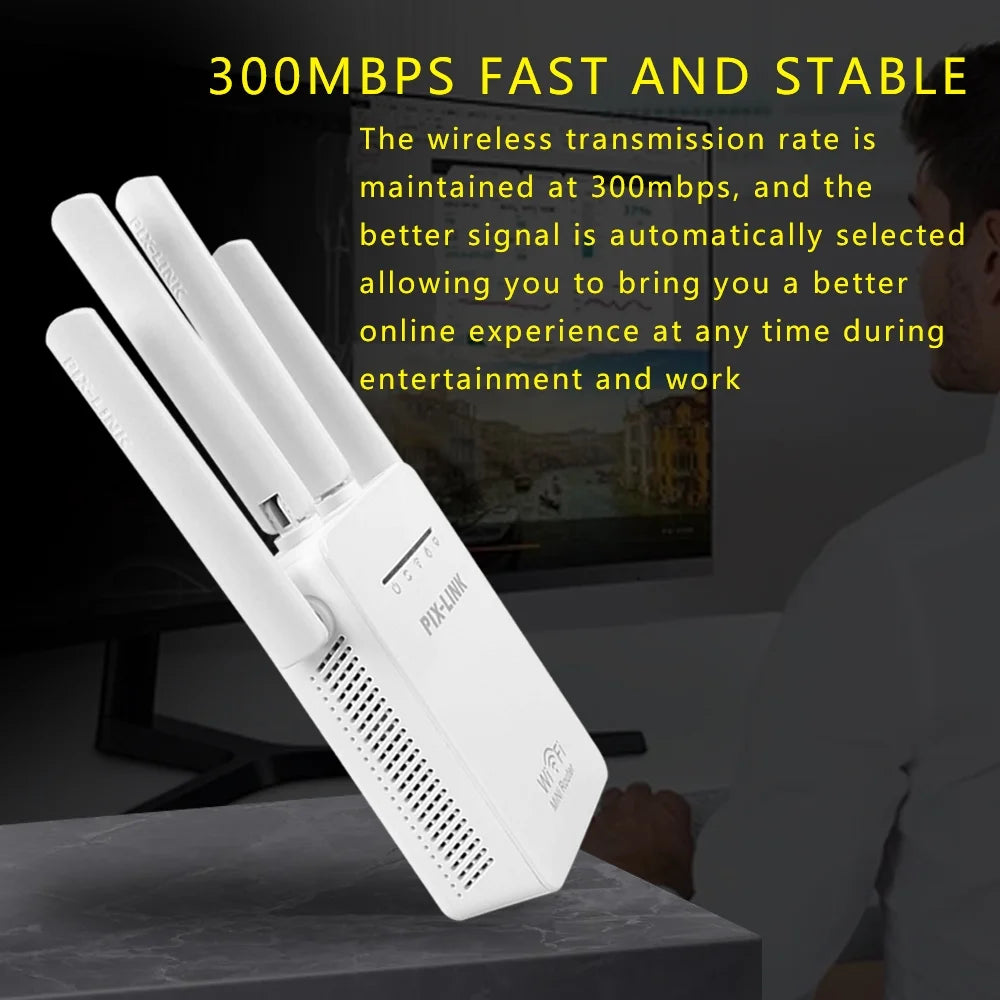 1200Mbps Wifi Range Extender Repeater Wireless Amplifier Router Signal Booster