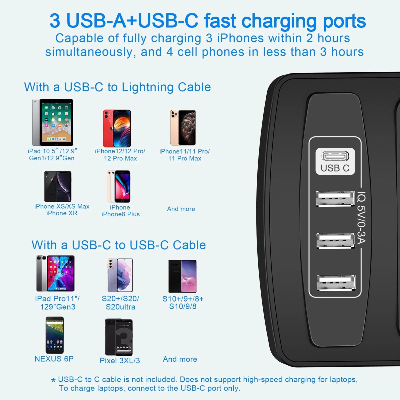 Surge Protector with 12 Outlets and 4 USB Ports, 6 Ft Extension Cord (1875W/15A), 2700J Power Strip, Black