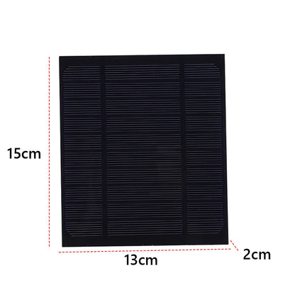 3.5W 5V Solar Charging Panel High Performance Monocrystalline Mini Solar Panel Lightweight Solar Charger for Outdoor Camping