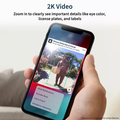 Video Doorbell 2K (2Nd Gen) Wired/Wireless Smart Video Doorbell Camera with Head-To-Toe View and Night Vision - White