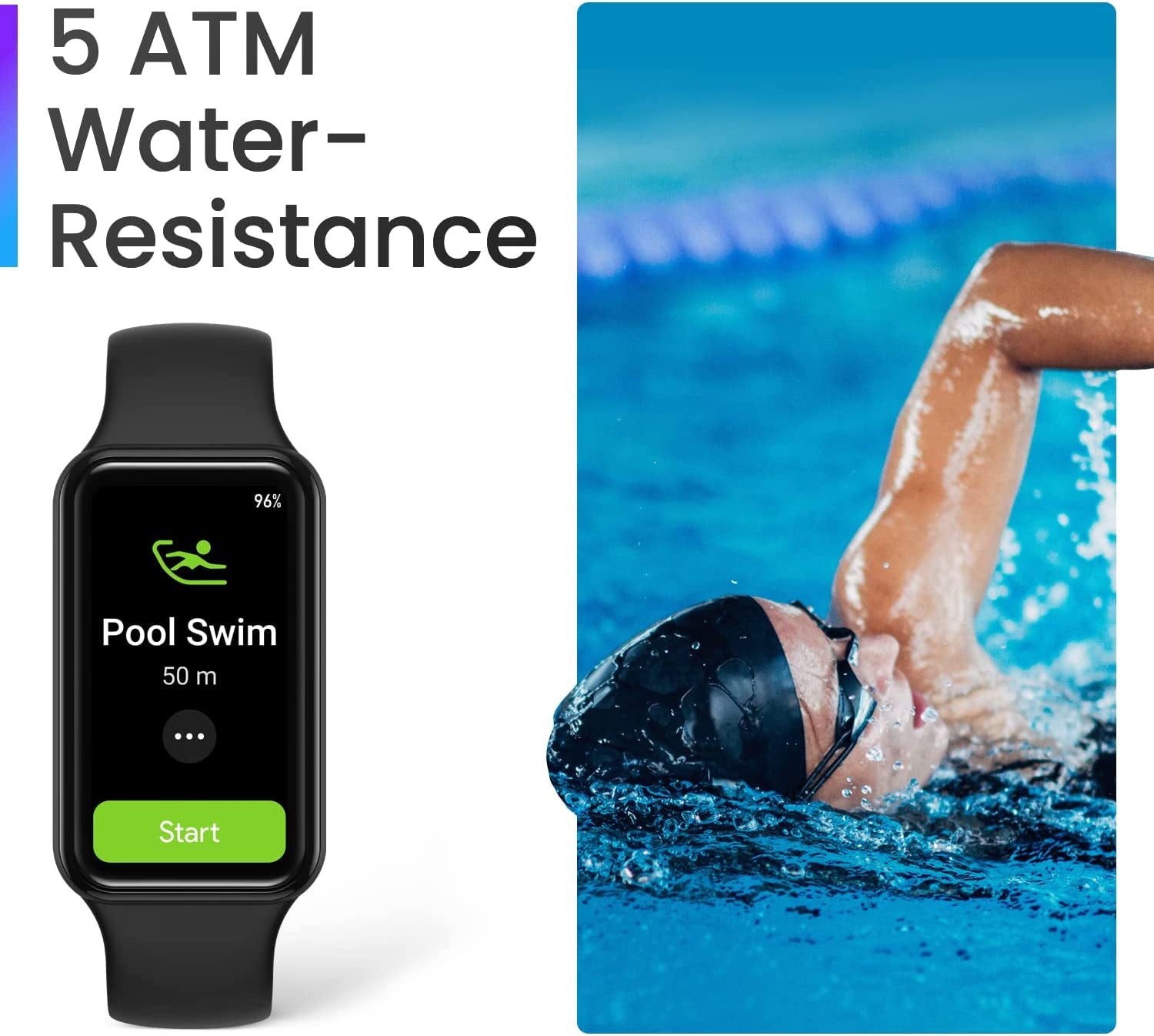 Band 7 Fitness and Activity Trackers and Smartwatches, Heart Rate, Spo2, Sleep Analysis, Amazon Alexa Built-In, 18-Day Battery, Black