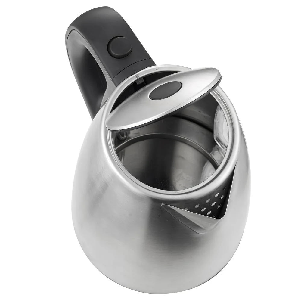 1500W 1.5L Stainless Steel Electric Kettle with Water Window, Silver
