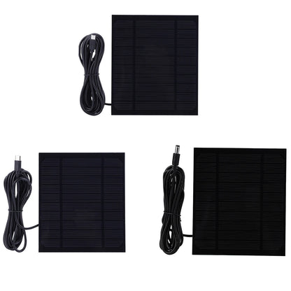 3.5W 5V USB Solar Panel Charger Waterproof Mini Solar Panel High Performance Monocrystalline for Small Fan Power Bank