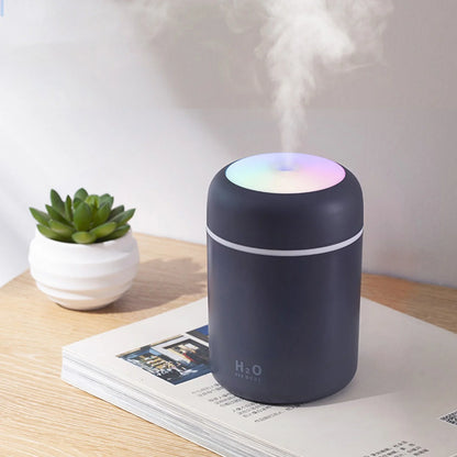 Portable Car Humidifier Colorful Cool Mini Humidifier, USB Desktop Humidifier for Bedroom,Office Room, Car,Etc. Auto Shut-Off, 2 Mist Modes, Super Quiet., Gift