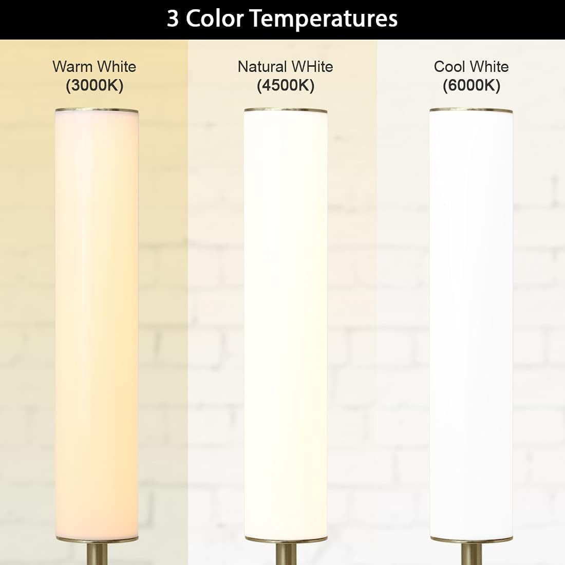 O’Bright Dimmable LED Cylinder Table Lamp with USB Charging Port, 3 Color Temperatures, Modern, Minimal, Night Lamp, Desk Lamp for Living Room, Bedroom, Home Office, Antique Brass