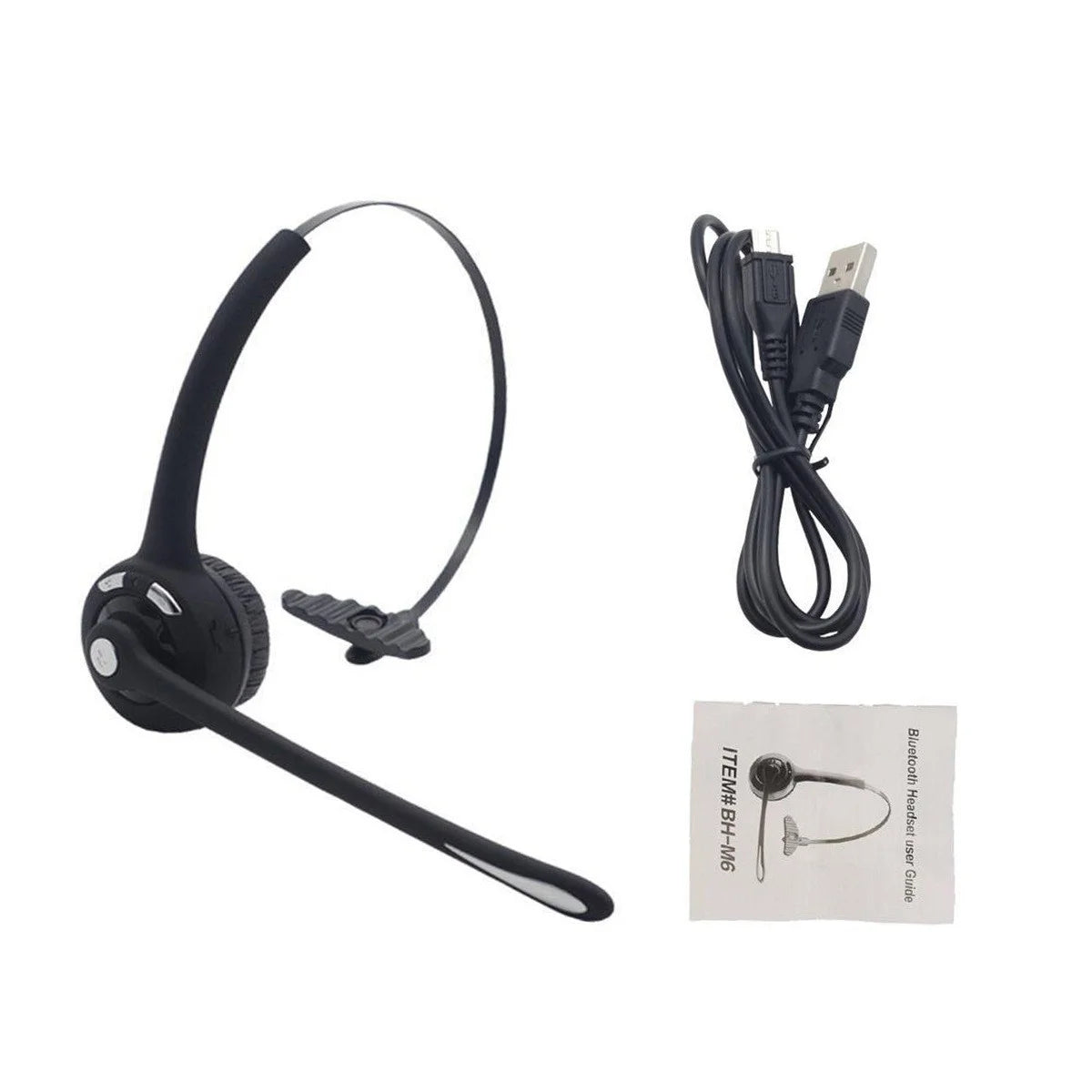 Clearance! Trucker Bluetooth Headset, Wireless Noise Cancelling Headset with Microphone, Bluetooth Headset for PC, Cell Phones, Truck Drivers, and Office