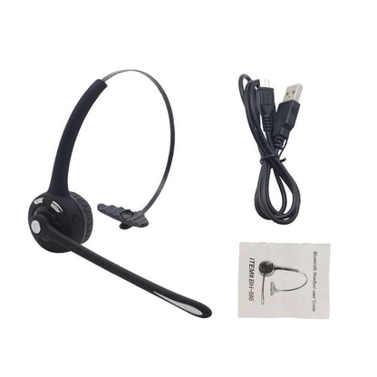 Clearance! Trucker Bluetooth Headset, Wireless Noise Cancelling Headset with Microphone, Bluetooth Headset for PC, Cell Phones, Truck Drivers, and Office