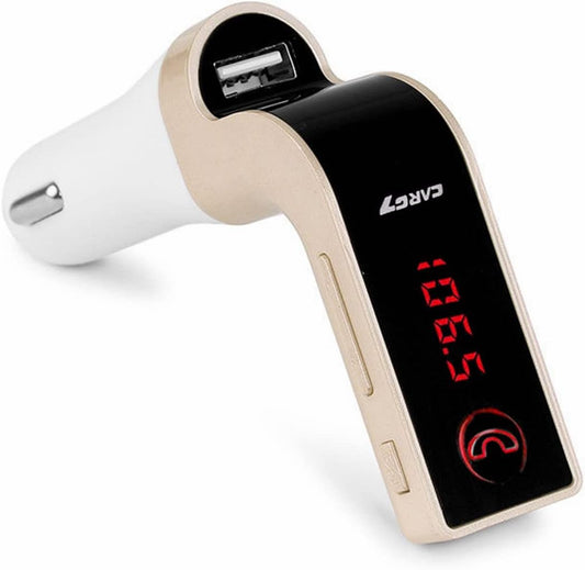 Bluetooth FM Transmitter for Car, Handsfree Bluetooth Receiver Car Kit with Mic/Tf Card/Usb Drive/Aux Play for Iphone,Ipad and Other Android Phones
