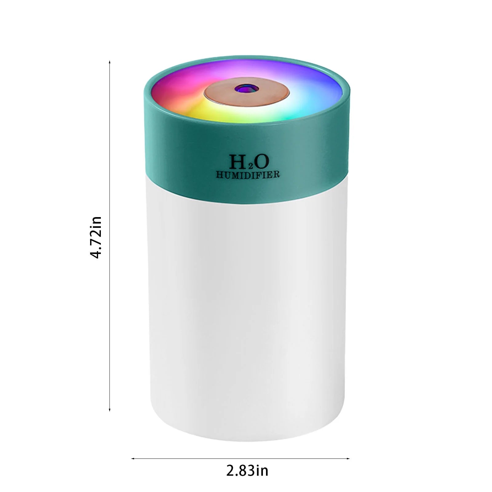 Rvasteizo Humidifiers for Bedroom, USB Humidifier with Colorful Lights, Quiet Cool Mist Humidifier for Bedroom and Office, Plants, Easy to Clean