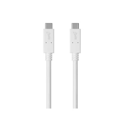 13 Ft. White Cables and Adapters USB Type C to Type C 2.0 Cable - 480 Mbps, 3 Amp, 30/26AWG