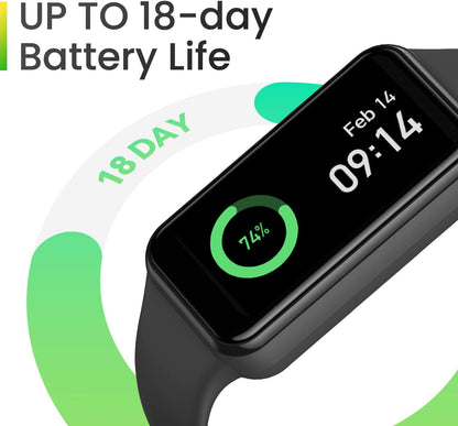 Band 7 Fitness and Activity Trackers and Smartwatches, Heart Rate, Spo2, Sleep Analysis, Amazon Alexa Built-In, 18-Day Battery, Black