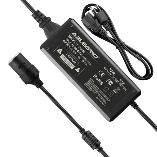 12V 6A Car Cigarette Lighter Socket AC/DC Power Adapter for Car Vacuum Cleaner